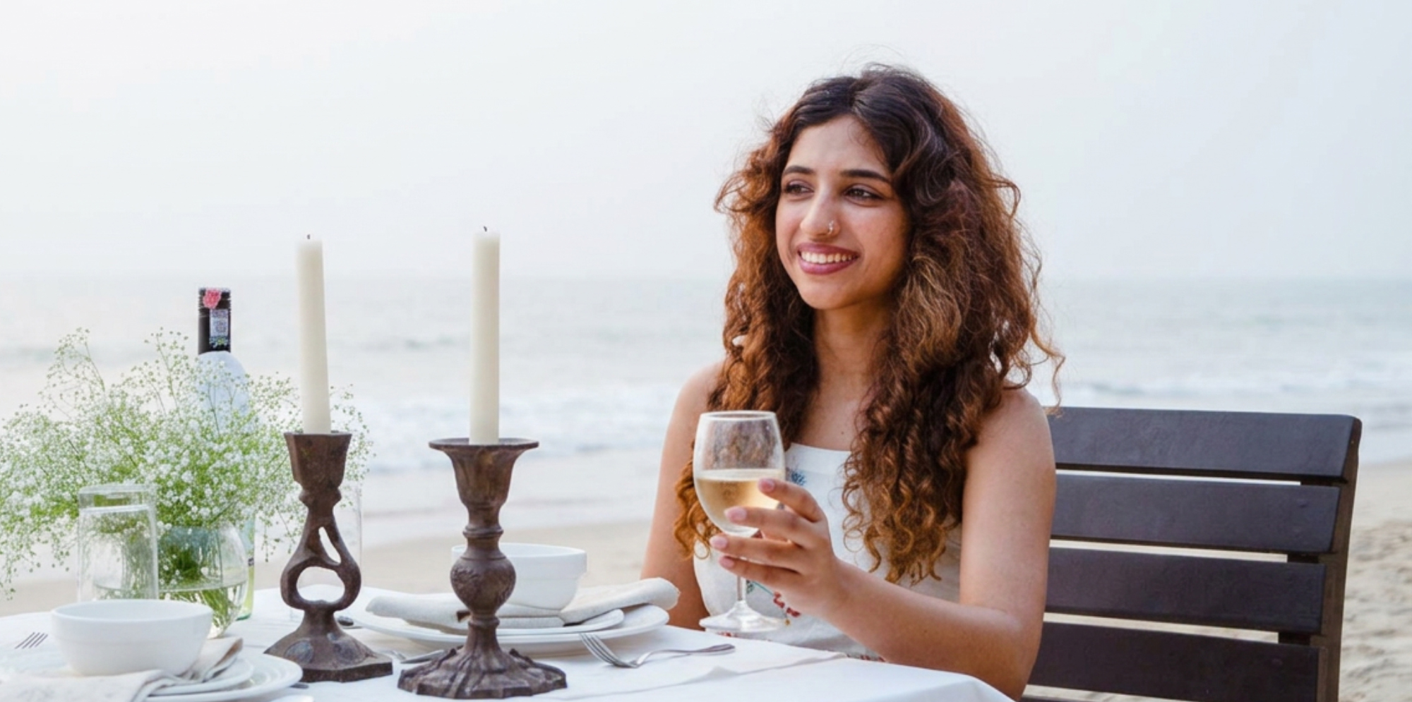 Private beachside dinner
